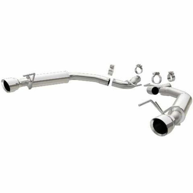 MagnaFlow axle-back exhaust system for 2015-2021 Ford Mustang stainless steel polished 19179