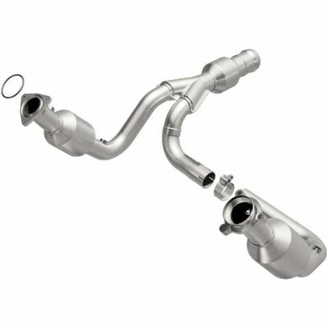 MagnaFlow direct-fit catalytic converter fits 2015-2017 GMC Yukon XL, 2015-2016 Cadillac Escalade, and more, this and 2015 Escalade 6.2 stainless steel CARB compliant 52617
