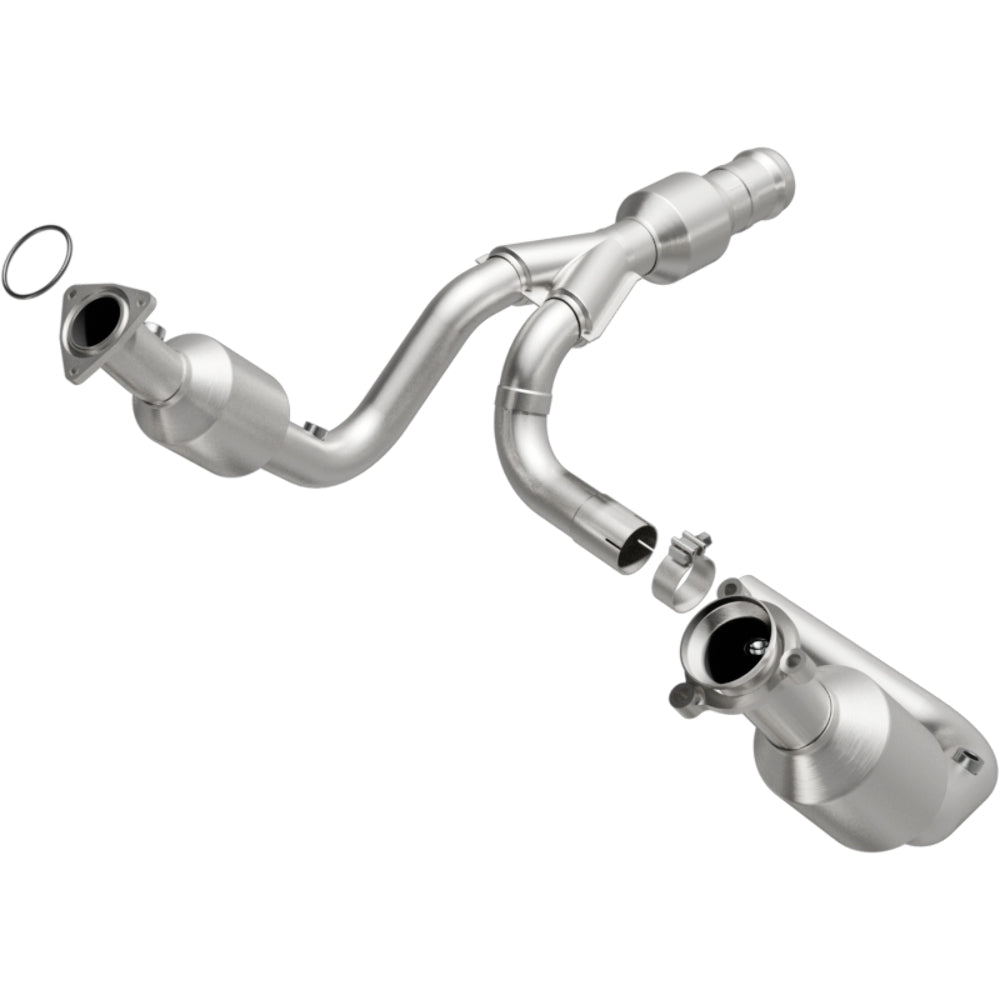 MagnaFlow direct-fit catalytic converter fits 2015-2017 GMC Yukon XL, 2015-2016 Cadillac Escalade, and more, this and 2015 Escalade 6.2 stainless steel CARB compliant 52617