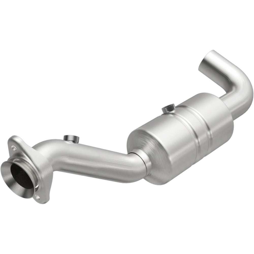 MagnaFlow direct-fit catalytic converter for 2017-2018 Ford F-150 3.5 inch inlet/outlet stainless steel CARB compliant OBDII 52591