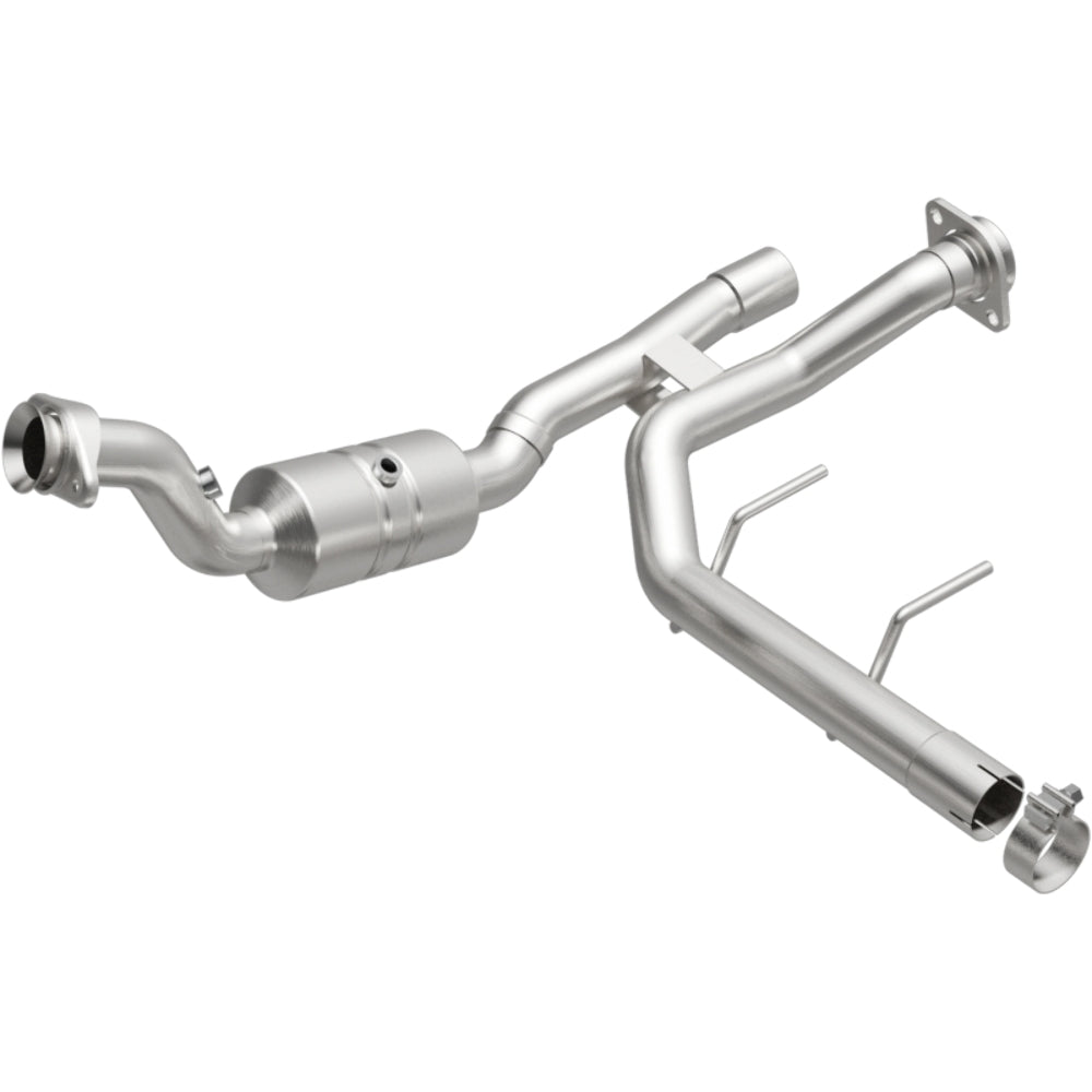 MagnaFlow direct-fit catalytic converter for 2017-2018 Ford F-150 3.5 inch inlet/outlet stainless steel CARB compliant OBDII 52592