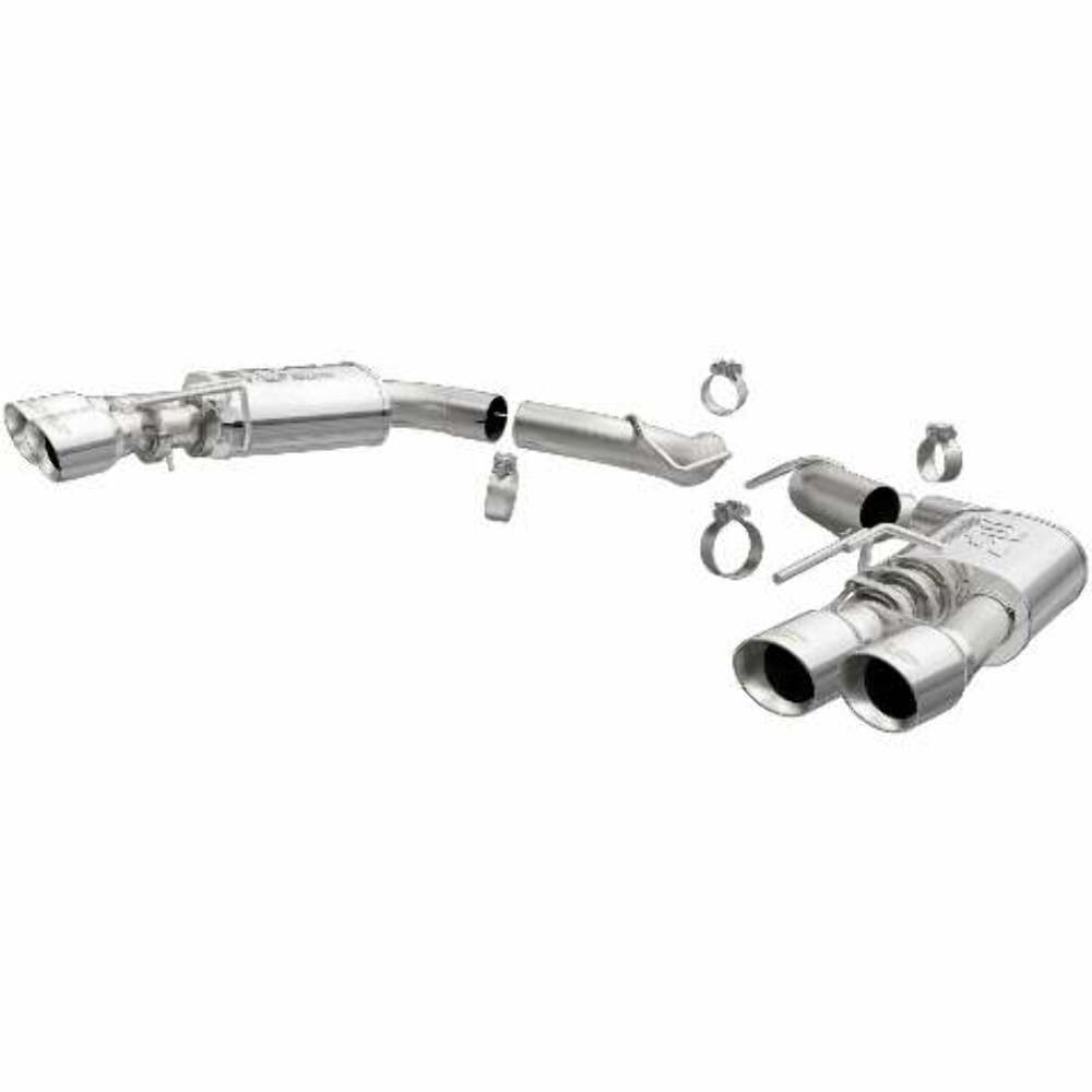 MagnaFlow axle-back exhaust system for 2018-2021 Ford Mustang stainless steel polished 19418
