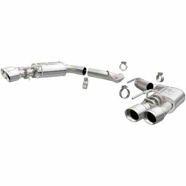 MagnaFlow axle-back exhaust system for 2018-2021 Ford Mustang stainless steel polished 19418