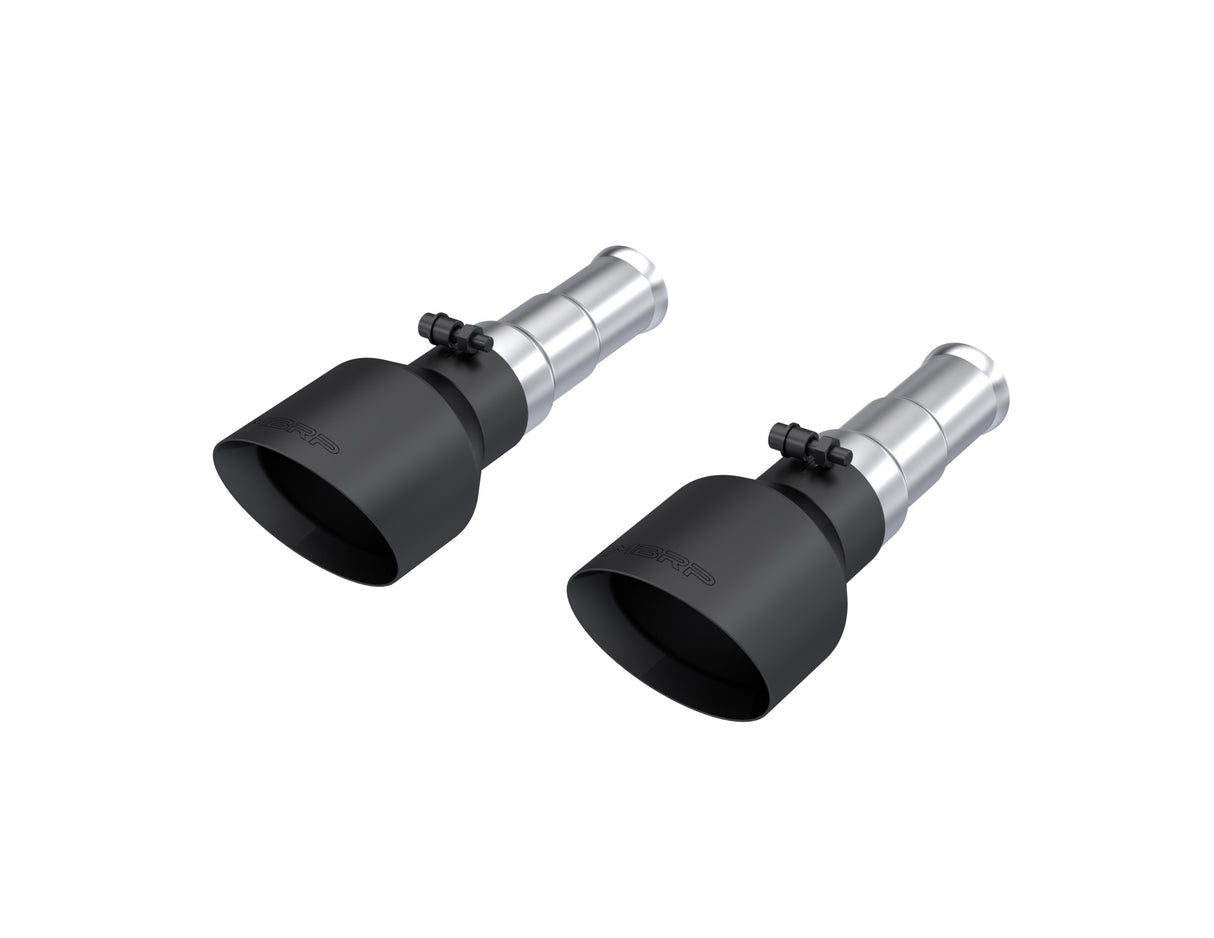 t 2019-2024 Ram 1500 Big Horn 5" OD Dual Wall Angle Cut Black Exhaust Tip T5199BLK MBRP Exhaust