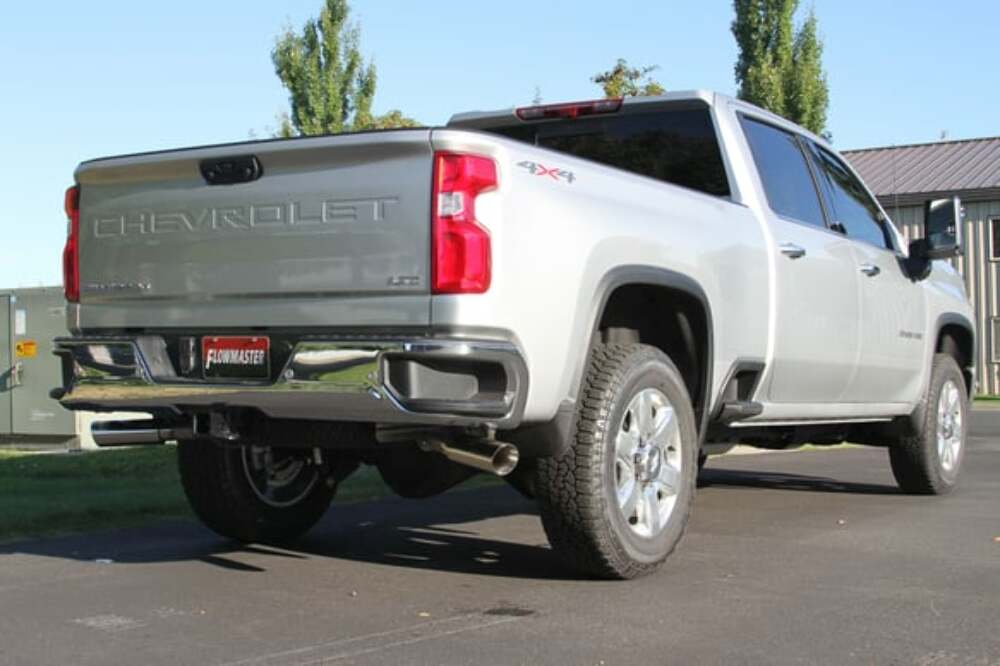 t 2020 Chevrolet Silverado 2500 HD Flowmaster American Thunder Cat Back Exhaust System Flowmaster