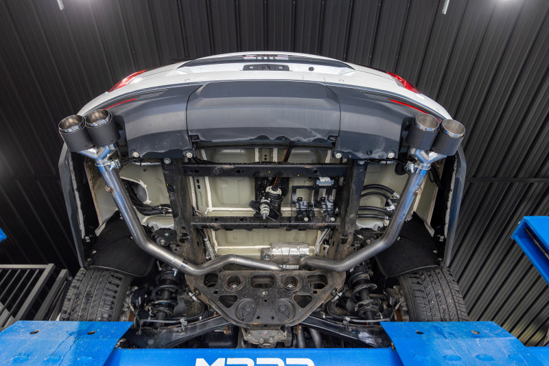 MBRP cat-back exhaust system fits 2021-2024 Chevy dual rear exit aluminized steel S50593CF 2.5 inch inlet/outlet