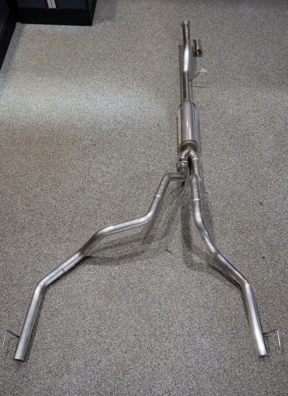 MBRP cat-back exhaust system fits 2021-2024 Chevy dual rear exit aluminized steel S50593CF 2.5 inch inlet/outlet