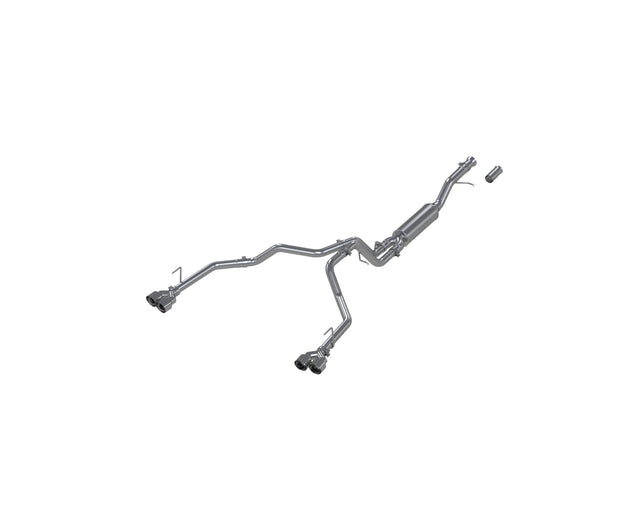 MBRP cat-back exhaust system fits 2021-2024 Chevy dual rear exit aluminized steel S5057AL 2.5 inch inlet/outlet