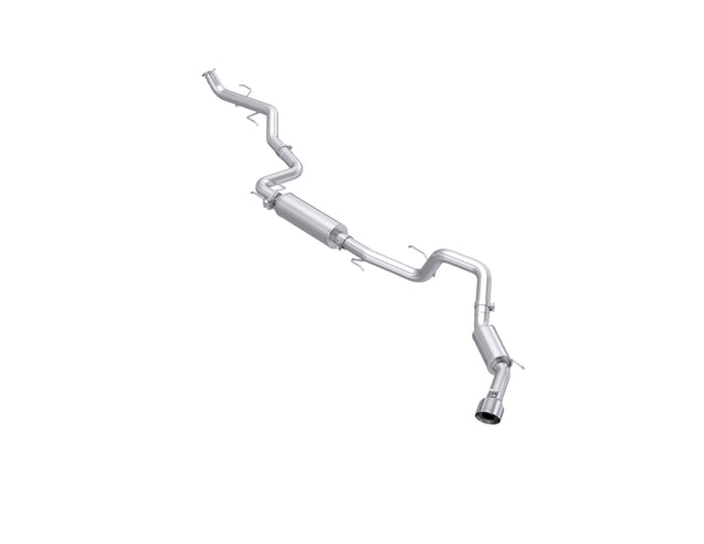 MBRP cat-back exhaust system fits Toyota Tacoma single side exit aluminized steel S5323AL 3 inch inlet/outlet