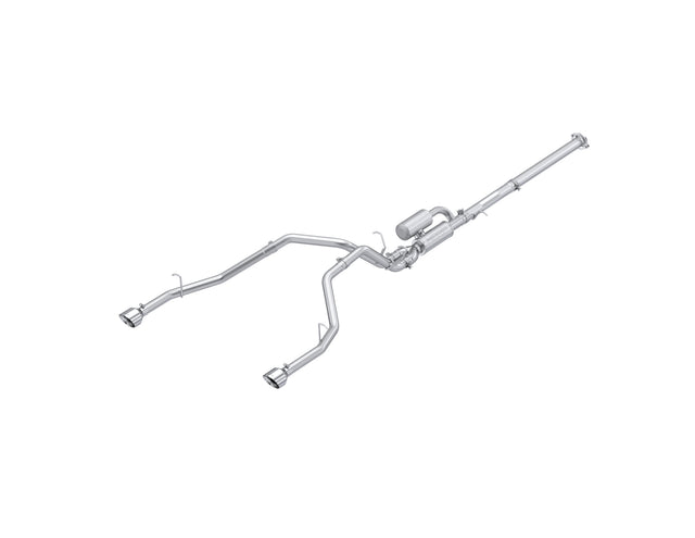 MBRP cat-back exhaust system fits Ram 1500 dual split rear exit aluminized steel S5156AL 3 inch inlet 5 inch outlet