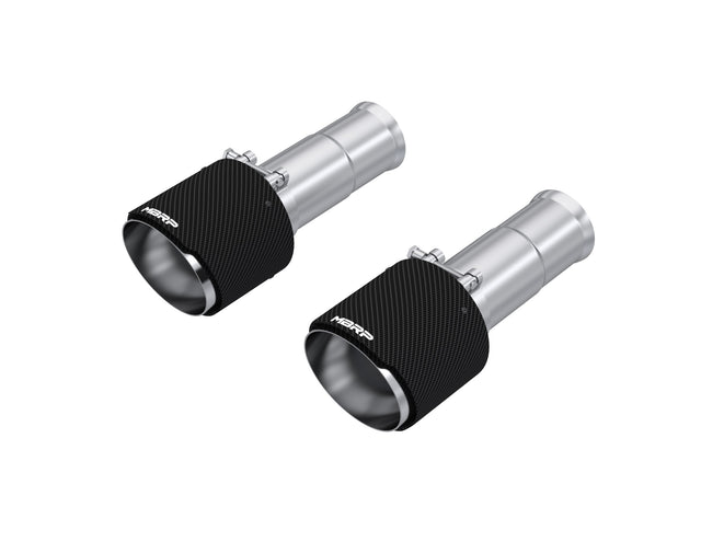 MBRP performance muffler fits Ram 1500 T304 stainless steel black coated carbon fiber tip T5204CF 5 inch inlet/outlet