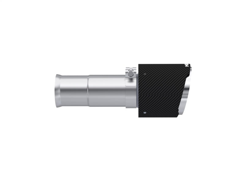 MBRP performance muffler fits Ram 1500 T304 stainless steel black coated carbon fiber tip T5204CF 5 inch inlet/outlet