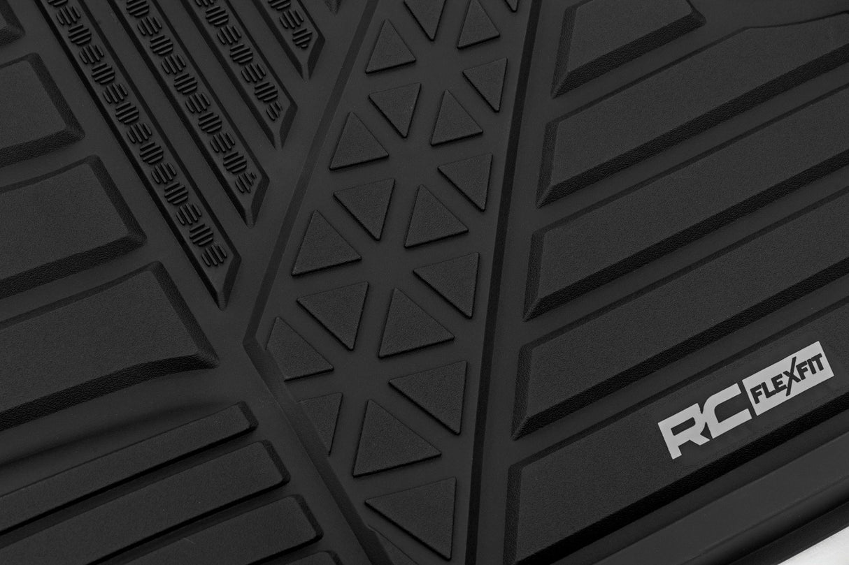 Rough Country Flex-Fit Floor Mats - FR & RR - Crew - Ram 1500 (25) - FF-31432
