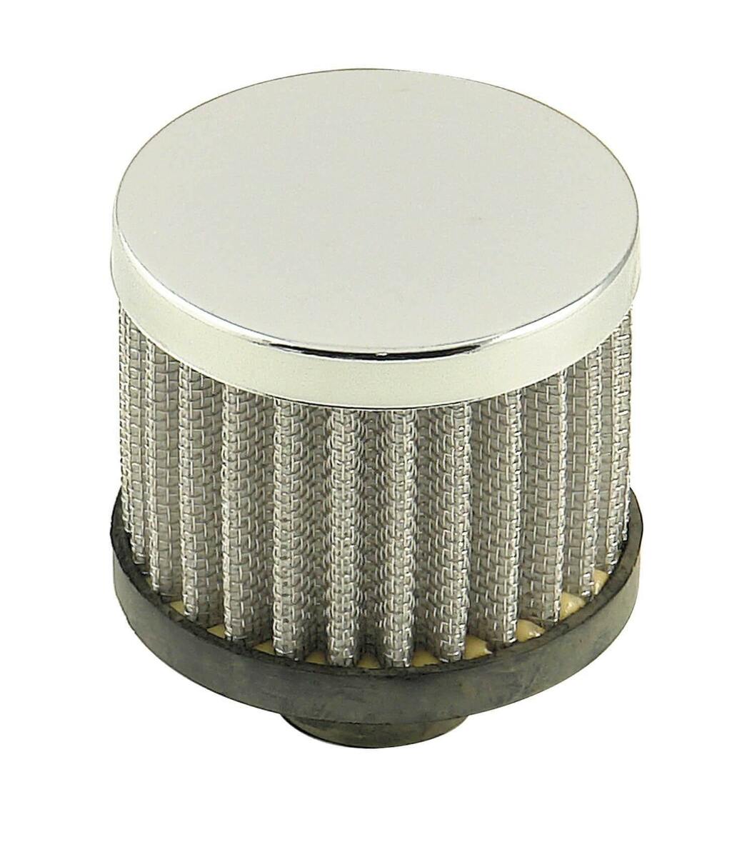 Mr Gasket 2049 Oil Breather Cap - Open Element - Push-On Style - Universal Fit