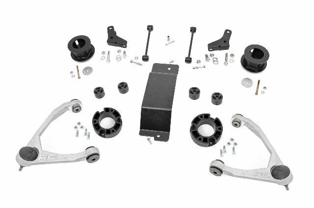 Fits Chevy Avalanche 2WD/4WD (2007-2013) 3.5 Inch Lift Kit; Forged UCA; 20601RED