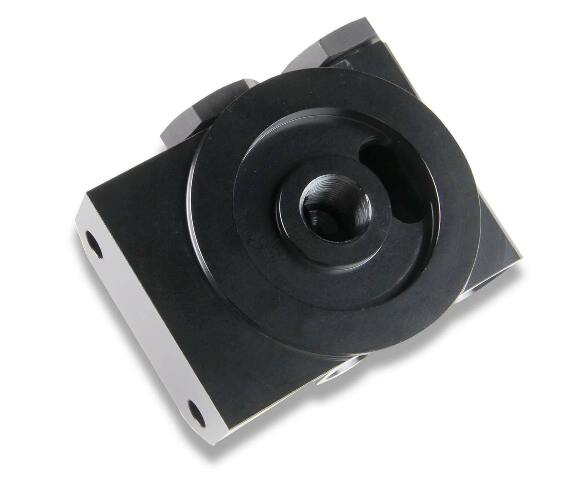 Earl's Billet Remote Oil Filter Mount - 2077ERL