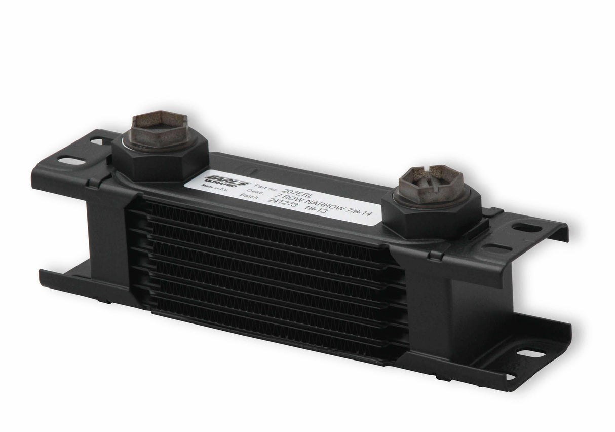 Earls UltraPro Oil Cooler 7 Rows Narrow Cooler10 O-Ring Boss Female Ports-207ERL