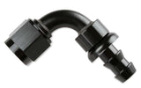 Mr. Gasket 10 AN 90 degree push on hose ends black BL aluminum 209010