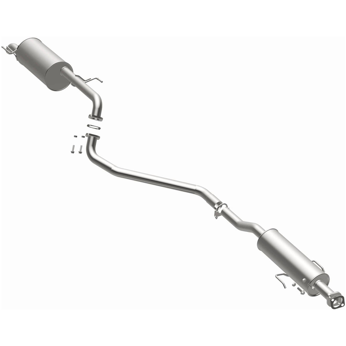 Fits 2010-2013 Kia Forte Direct-Fit Replacement Exhaust System aluminized steel