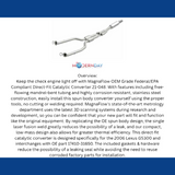 MagnaFlow direct-fit catalytic converter fits 2006 Lexus GS300 stainless steel CARB compliant