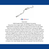 MagnaFlow direct-fit catalytic converter for 2013-2016 Hyundai Santa Fe stainless steel CARB compliant OBDII