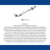 MagnaFlow direct-fit catalytic converter for 2013-2015 Chevy stainless steel CARB compliant OBDII