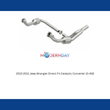 MagnaFlow direct-fit catalytic converter for 2010-2011 Jeep Wrangler stainless steel CARB compliant