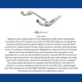 MagnaFlow direct-fit catalytic converter for 2010-2011 Jeep Wrangler stainless steel CARB compliant