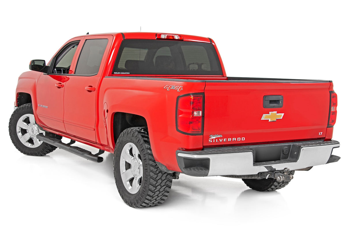 Fits Chevy/GMC 1500/2500HD (07-19 & Classic) Oval Nerf Step; Crew Cab; 21001