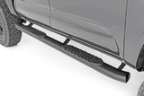 Fits Toyota Tacoma 2WD/4WD (2005-2023) Oval Nerf Step; Double Cab; Black; 21008
