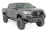 Fits Toyota Tacoma 2WD/4WD (2005-2023) Oval Nerf Step; Double Cab; Black; 21008