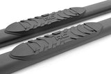 Fits Toyota Tacoma 2WD/4WD (2005-2023) Oval Nerf Step; Double Cab; Black; 21008