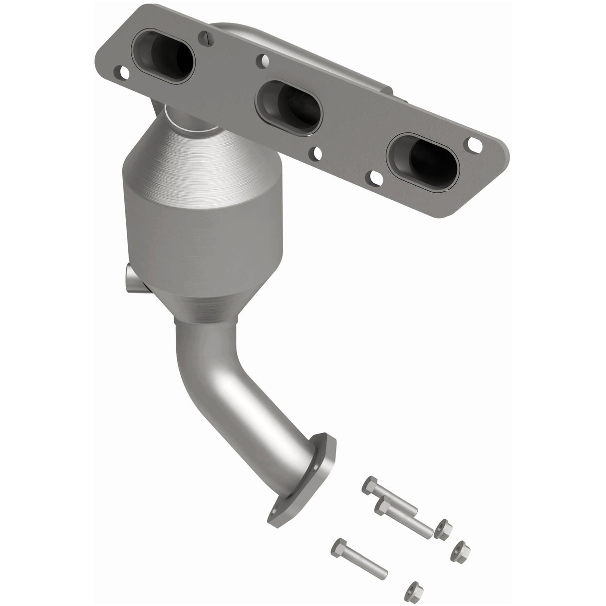 Catalytic Converter with Integrated Exhaust Manifold for HM Grade Federal / EPA Compliant Direct-Fit Manifold Catalytic