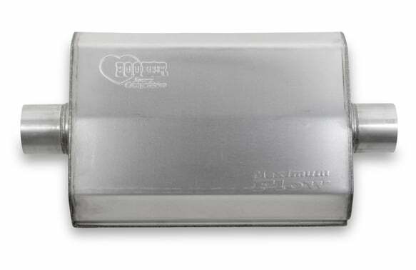 Hooker Single 2-1/2" Center Inlet, Single 2-1/2" Center Outlet, Muffler 21614HKR