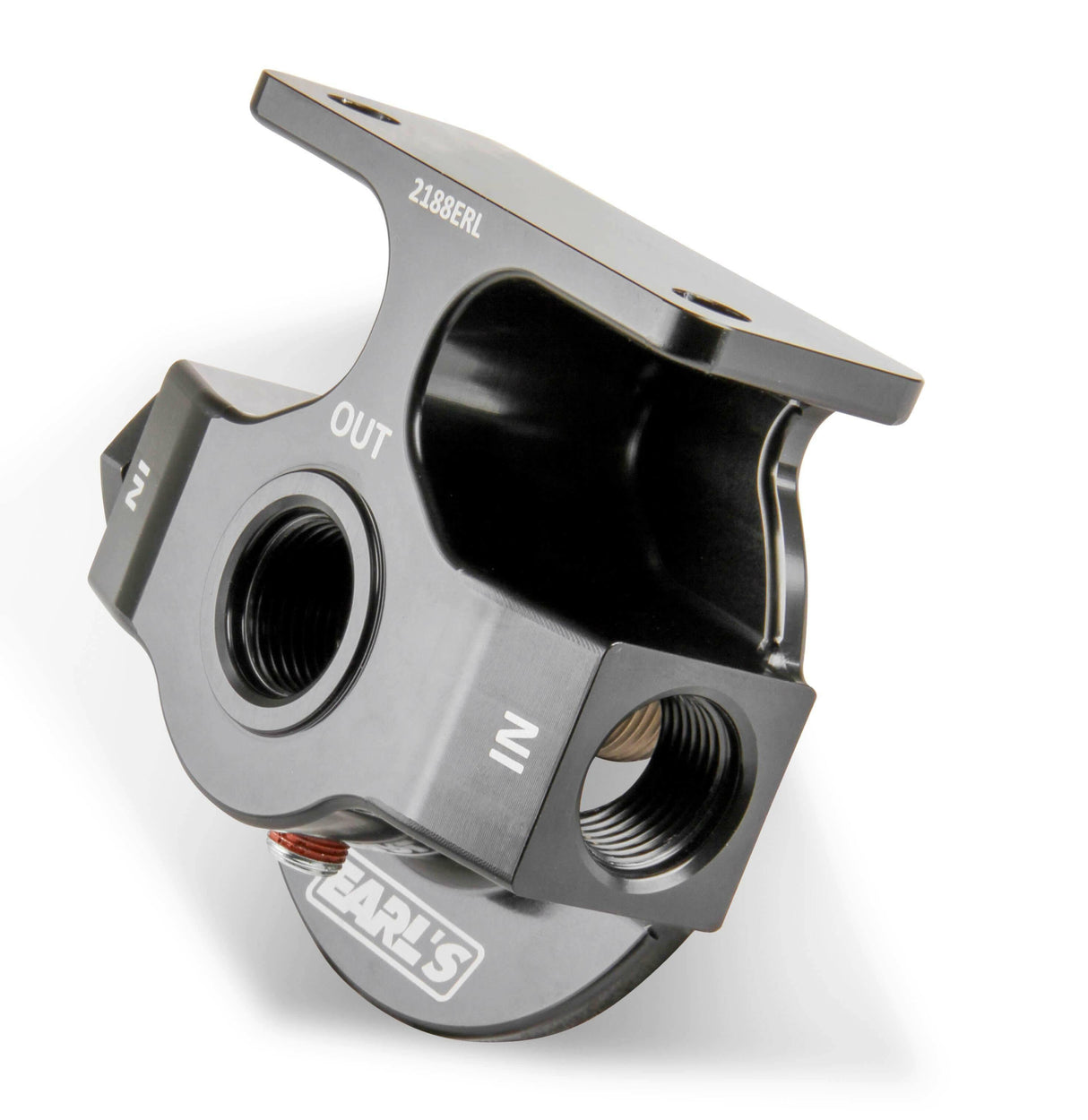 Earl's Billet Remote Oil Filter Mount - 2188ERL
