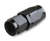 Mr. Gasket -8 AN Straight Swivel Hose End - Black - 220108-BL