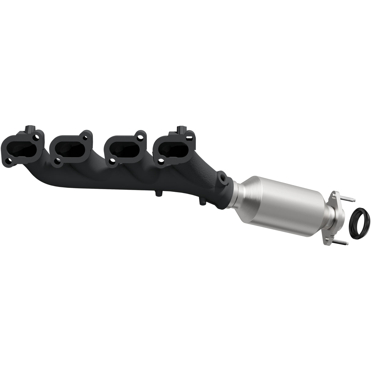 Catalytic Converter with Integrated Exhaust Manifold for HM Grade Federal / EPA Compliant Direct-Fit Manifold Catalytic
