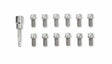 Mr. Gasket headlock locking header bolts 3/8 16 x 3/4 inch set of 12 Chevy stainless steel 2230G