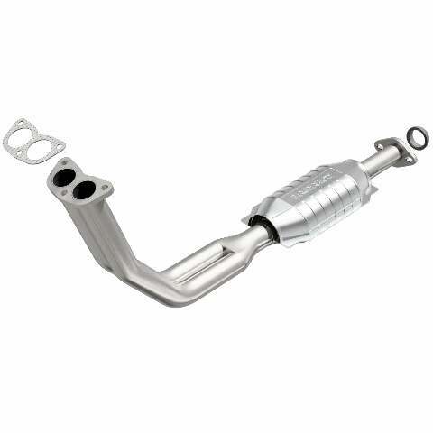 MagnaFlow direct-fit catalytic converter fits 1989-1995 Geo Tracker and Suzuki Sidekick, this and 1989-1995 Geo Tracker 1.75 inch inlet/outlet stainless steel CARB compliant 22618