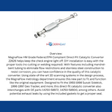 MagnaFlow direct-fit catalytic converter for 1994-1996 Chevy stainless steel CARB compliant 22626