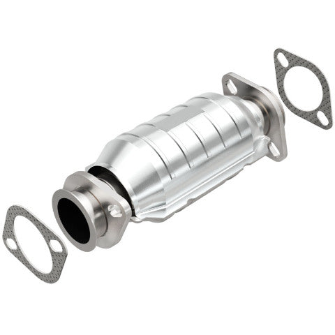 MagnaFlow direct-fit catalytic converter for 1987-1989 Nissan 2.25 inch inlet/outlet stainless steel Federal EPA compliant OBDII 22764