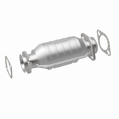 MagnaFlow direct-fit catalytic converter for 1987-1989 Nissan 2.25 inch inlet/outlet stainless steel Federal EPA compliant OBDII 22764