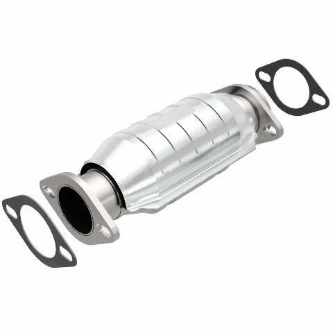 MagnaFlow direct-fit catalytic converter for 1986-1993 Toyota 2.5 inch inlet/outlet stainless steel Federal EPA compliant OBDII 22767