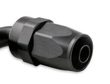 Mr. Gasket 6 AN 90 degree swivel hose end black BL aluminum stainless steel 229006
