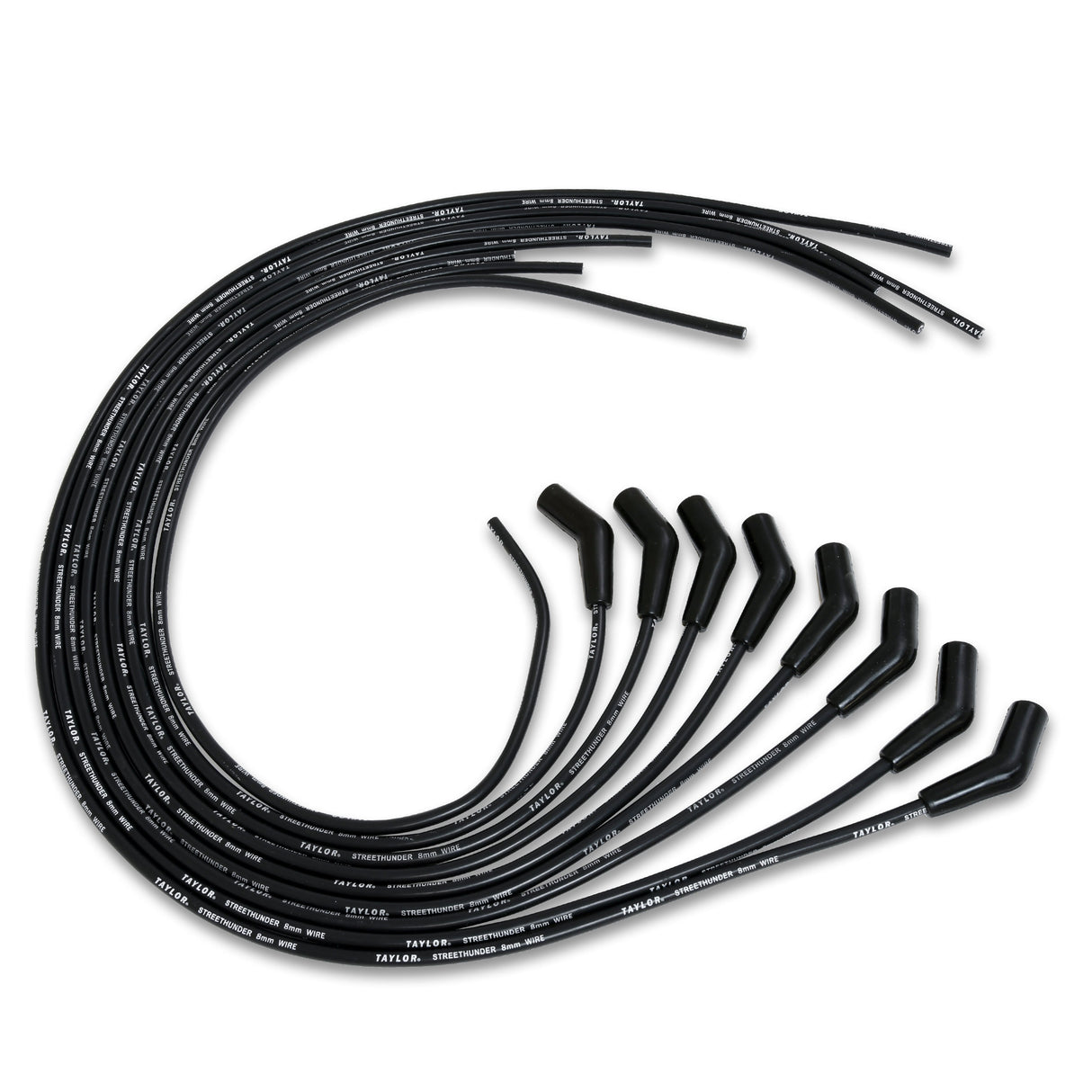 Spark Plug Wire Set Universal 8mm Silicone 135? 500 ohm/ft Street Thunder 50053