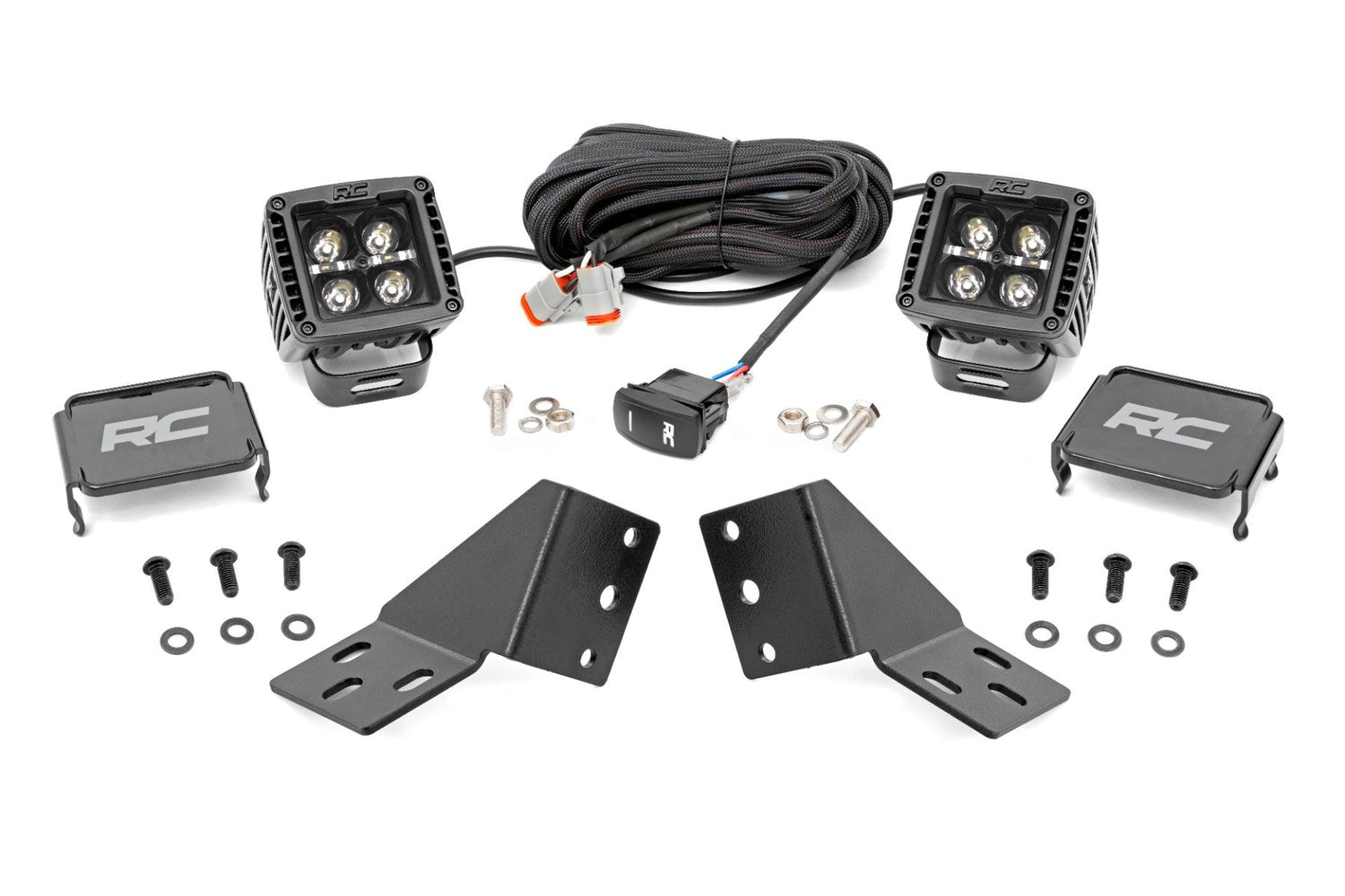 LED Light Kit - Rear Mount 2" Black Pair - Amber DRL CFMOTO UFORCE U10 1000 PRO