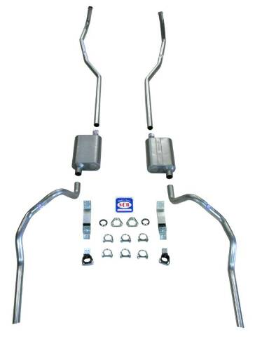 Camaro 2" Exhaust System with Quickflow Mufflers 23007 fits 1967-1969 Chevy Camaro small block Shafer's Classic Reproductions