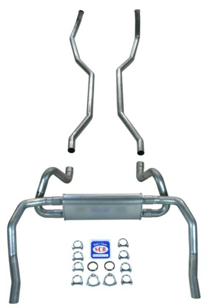 Fits 1967 - 1969 Camaro 2-1/2" Exhaust System with Big Block 2-1/2" Cast Iron Manifolds 23014