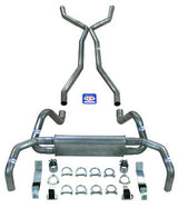 Fits 1967 - 1969 Camaro "X Style" 2-1/2" Exhaust System with Small Block with Long Style Headers 23019