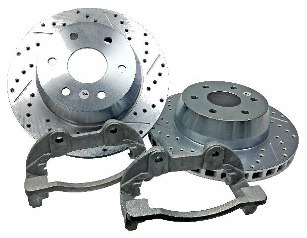 2002-2006 Escalade BIG Claw Disc Brake Rotors Rear 2302037 slotted